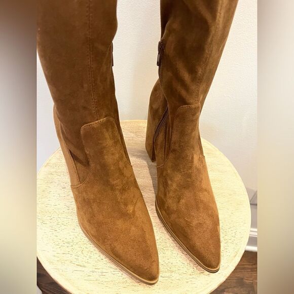 Steve Madden Tava Boots,‎ Cognac Brown Size 10 - Picture 3 of 9